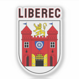 Adesivo Brasão de Armas de Liberec, República Tcheca