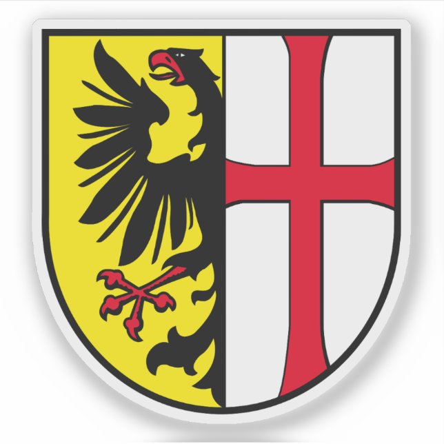 Adesivo Brasão de armas de Memmingen, Alemanha (Frente)