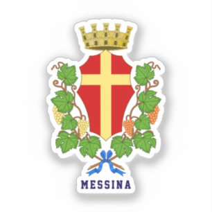 Adesivo Brasão de armas de Messina, Sicília