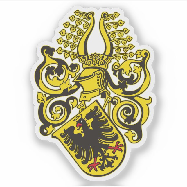 Adesivo Brasão de armas de Nordhausen, Alemanha (Frente)