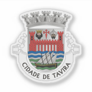 Adesivo Brasão de armas de Tavira, Portugal