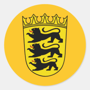 Adesivo Brasão de armas do estado alemão Baden-Wurttemberg