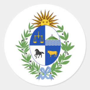 Adesivo Brasão de armas do Uruguai símbolo emblema bandeir