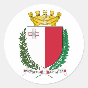 Adesivo brasão de armas símbolo emblema bandeira da Malta
