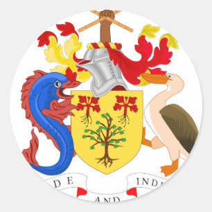 Adesivo Brasão de Barbados
