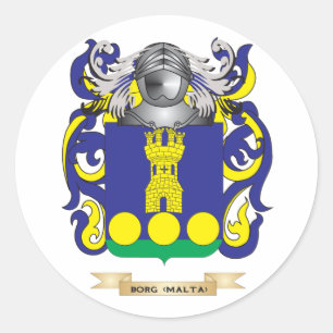 Adesivo Brasão de Borg- (Malta) (crista da família)