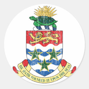 Adesivo Brasão de Cayman Islands