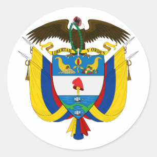 Adesivo Brasão de Colômbia