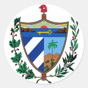 Adesivo brasão de Cuba