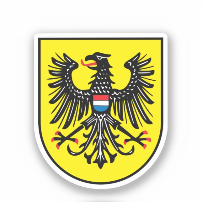Adesivo Brasão de Heilbronn, Alemanha (Frente)