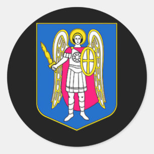 Adesivo Brasão de Kiev Ucrânia Lembrança Kyiv Ukrayina P