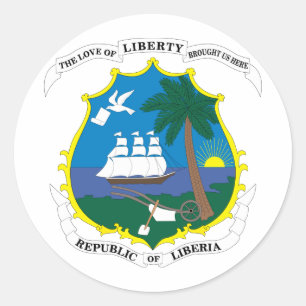 Adesivo Brasão de Liberia