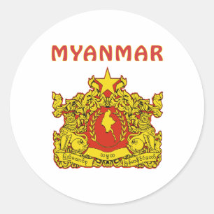 Adesivo Brasão de Myanmar