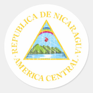 Adesivo Brasão de Nicarágua