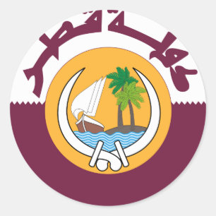 Adesivo brasão de qatar