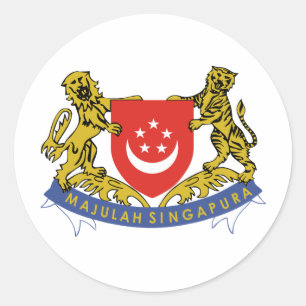 Adesivo Brasão de Singapore