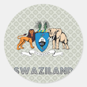 Adesivo Brasão de Suazilândia