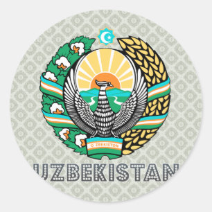 Adesivo Brasão de Uzbekistan