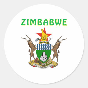 Adesivo Brasão de Zimbabwe
