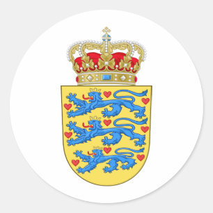 Adesivo Brasão DK de Dinamarca