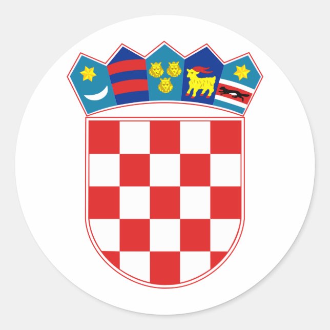 Adesivo Brasão hora Hrvatska de Croatia (Frente)
