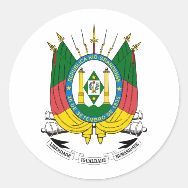 Adesivo Brasão Rio Grande do Sul (Frente)