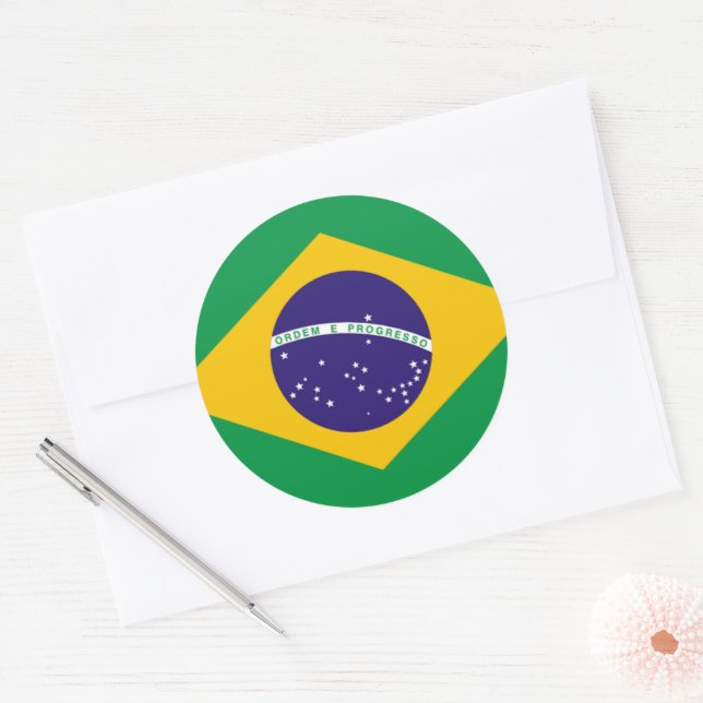 Adesivo Brasil: Bandeira do Brasil (Envelope)