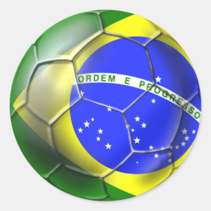 Adesivo Brasil Brasil: bola de samba brasileira