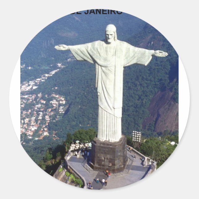 Adesivo Brasil cristo do Rio de Janeiro (Rua.K.) (Frente)