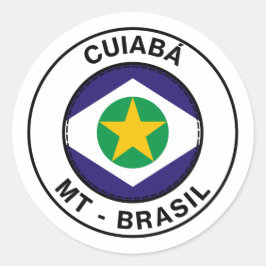 Adesivo Brasil Cuiaba Mato Grosso Bandeira