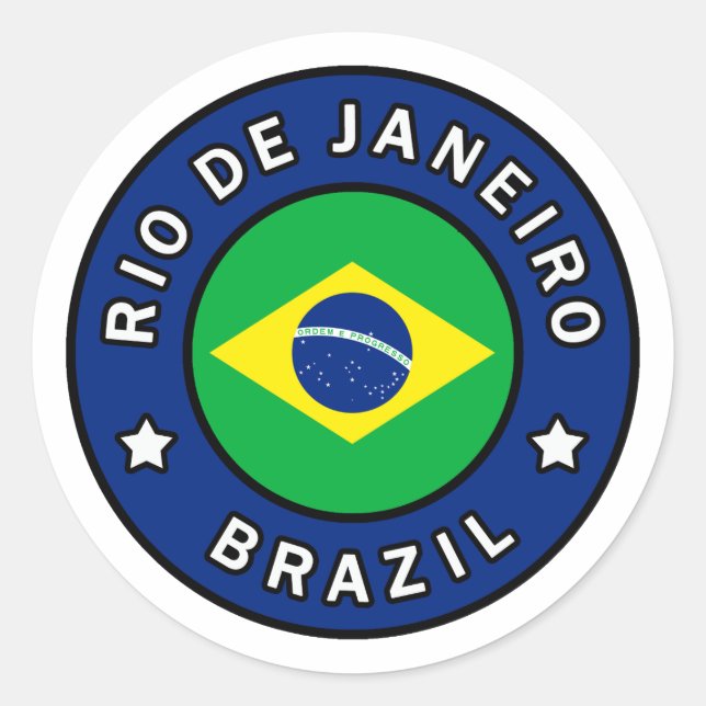 Adesivo Brasil do Rio de Janeiro (Frente)