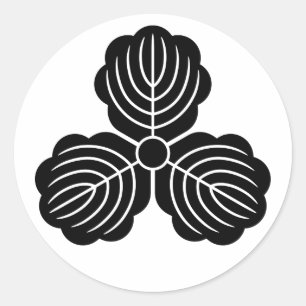 Adesivo [Brasões de Família] três folhas de orque