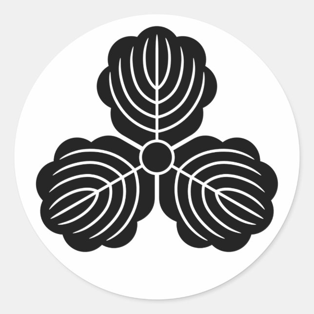 Adesivo [Brasões de Família] três folhas de orque (Frente)