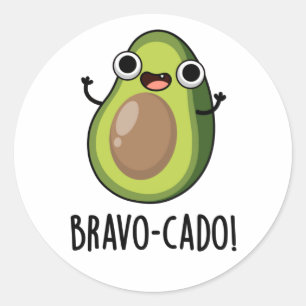 Adesivo Bravo Sulcado Funny Avocado Pun