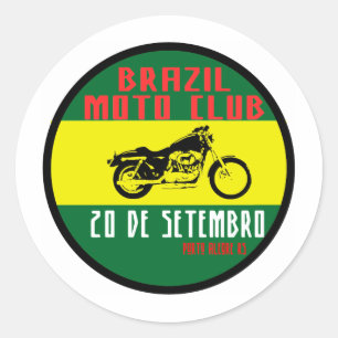 Adesivo Brazil moto club