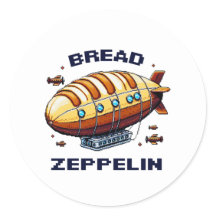 Bread Zeppelin - Arte Whimsical de 8 bits