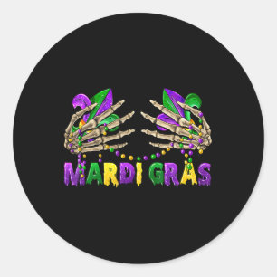 Adesivo Breassede Mardi Gras 2025 Camisa Miçangas Engraçad