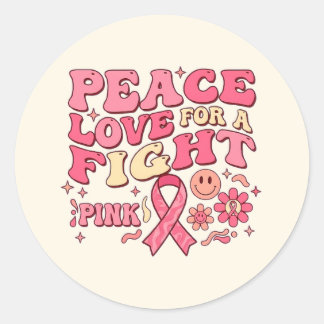 Adesivo Breast Cancer Awareness / Paz Amor Lucha