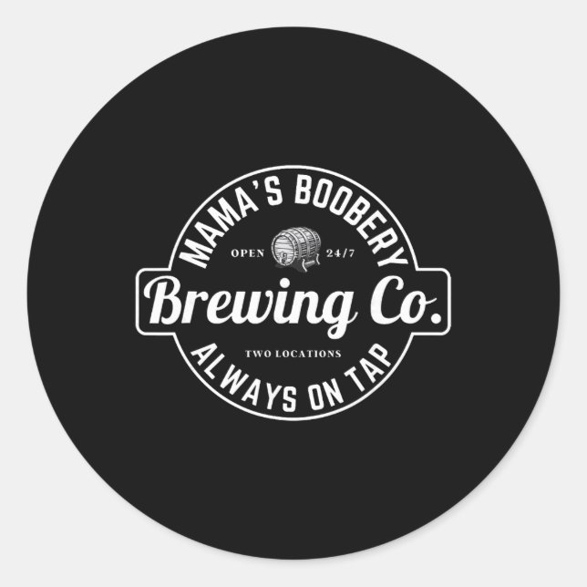 Adesivo Breastfeeding Brewery Mamas Ery New Mom Brewing  (Frente)