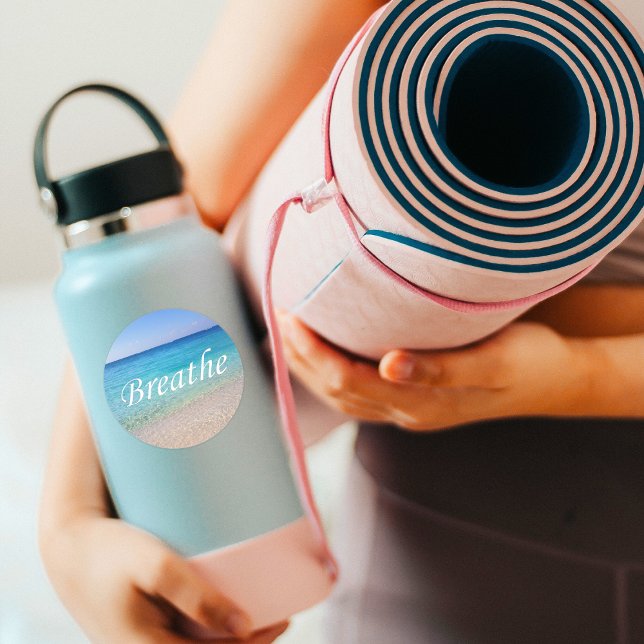 Adesivo Breathe Cayman Islands Relaxando Lembrete de Praia (Criador carregado)