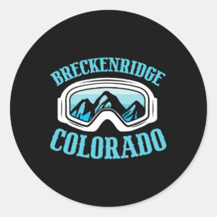 Adesivo Breckenridge Colorado Ski Mountain Skiier