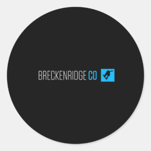 Adesivo Breckenridge Colorado Snowboard Type