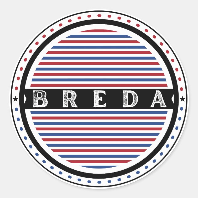 Adesivo Breda City Pride Emblem – Dutch Identity (Frente)