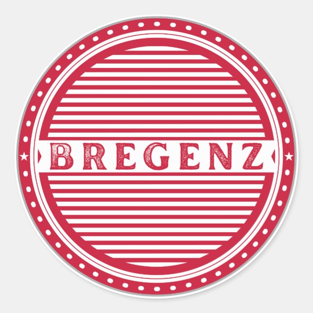 Adesivo Bregenz City Pride Emblem – Austria Identity (Frente)