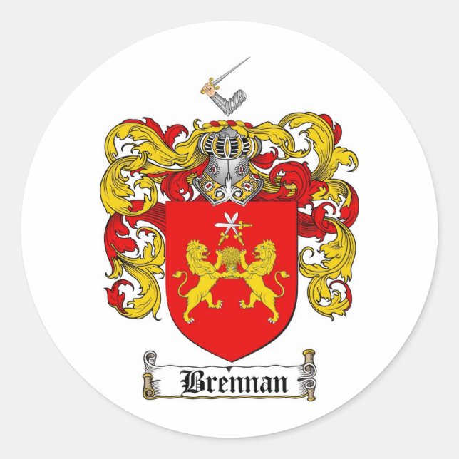 ADESIVO BRENNAN FAMILY CREST - BRENNAN CASACO DE ARMAS (Frente)