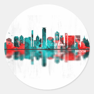 Adesivo Brescia Itália Skyline