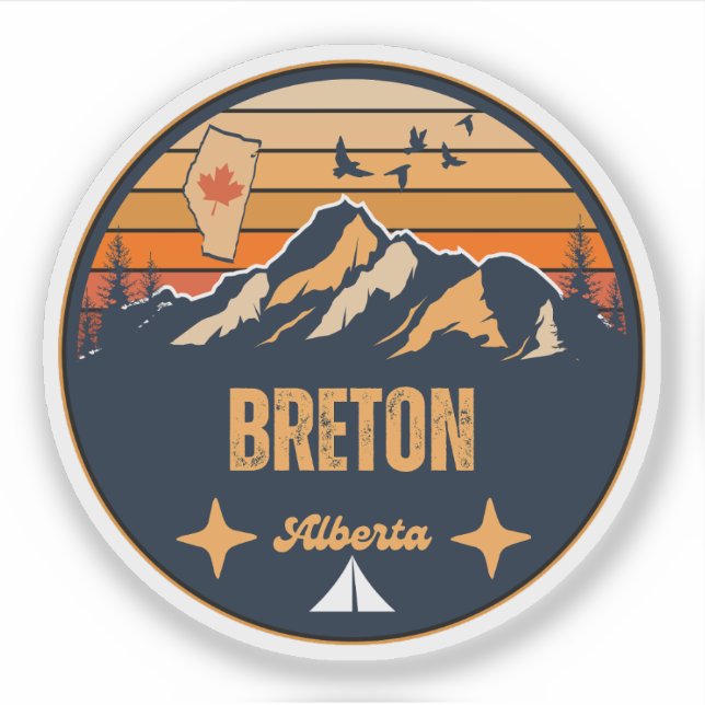 Adesivo Bretão, Alberta (Frente)