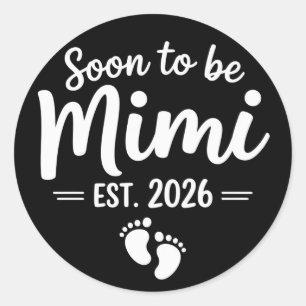 Adesivo Brevemente Mimi 2026 Anúncio de Gravidez Novo 