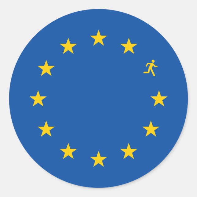 Adesivo Brexit bandeira da UE (Frente)