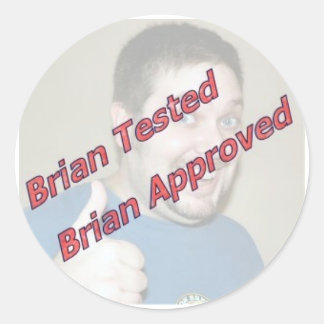 Adesivo Brian Testou, Brian Aprovado